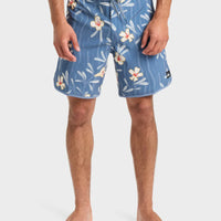 QUIKSILVER SURFSILK SCALLOP - CHINA BLUE DUSTY FLORAL