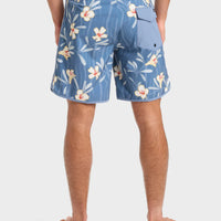 QUIKSILVER SURFSILK SCALLOP - CHINA BLUE DUSTY FLORAL