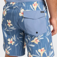 QUIKSILVER SURFSILK SCALLOP - CHINA BLUE DUSTY FLORAL