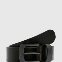QUIKSILVER THE EVERYDAILY LEATHER BELT - BLACK