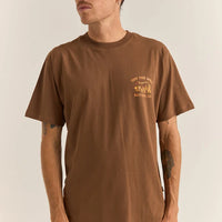 RHYTHM WORN PATH SHORT SLEEVE TEE - CHOCOLATE