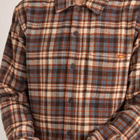 RHYTHM ALBERT CHECK LS SHIRT - ALMOND