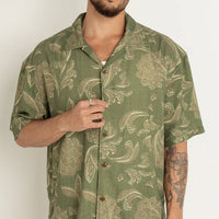 RHYTHM ASTRAL BLOOM SHIRT - OLIVE