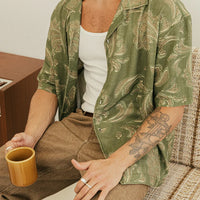 RHYTHM ASTRAL BLOOM SHIRT - OLIVE