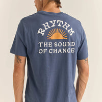 RHYTHM AWAKE TEE - NAVY