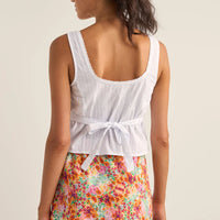 RHYTHM BRIGHTON BUTTON TOP - WHITE