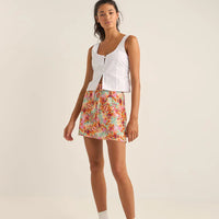 RHYTHM BRIGHTON BUTTON TOP - WHITE