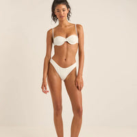 RHYTHM BRIGHTON EYELET PICO UNDERWIRE TOP - IVORY