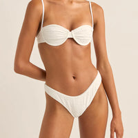 RHYTHM BRIGHTON EYELET PICO UNDERWIRE TOP - IVORY