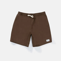 RHYTHM CLASSIC LINEN JAM SHORT - CHOCOLATE