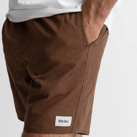 RHYTHM CLASSIC LINEN JAM SHORT - CHOCOLATE