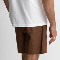 RHYTHM CLASSIC LINEN JAM SHORT - CHOCOLATE