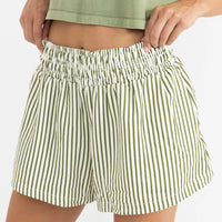 RHYTHM COVE STRIPE SHORT - ALOE