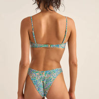 RHYTHM CABO PAISLEY KNOT BANDEAU TOP