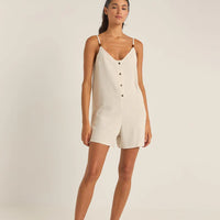 RHYTHM ESSENTIAL ADJUSTABLE ROMPER - OAT