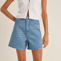 RHYTHM ESCAPE DENIM SHORT - WASHED BLUE