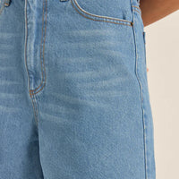 RHYTHM ESCAPE DENIM SHORT - WASHED BLUE