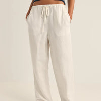 RHYTHM FRANKIE ELASTIC PANT - WHITE