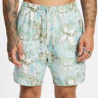RHYTHM IN BLOOM BEACH SHORT - SEA BLUE