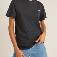 RHYTHM LOGO BOYFRIEND T-SHIRT - BLACK