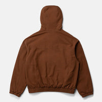 RHYTHM MENS HOODED WORK JACKET - VINTAGE BROWN