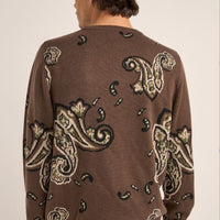 RHYTHM MOHAIR PAISLEY KNIT - TABACCO