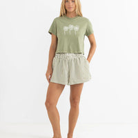 RHYTHM PALMS CROP CREW TEE - PALM