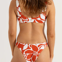RHYTHM POPPY FLORAL HIGH CUT PANT - RED