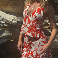 RHYTHM POPPY MINI SKIRT - RED