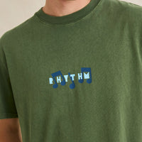 RHYTHM RADIO SOUNDS VINTAGE SHORT SLEEVED SHIRT - DILL