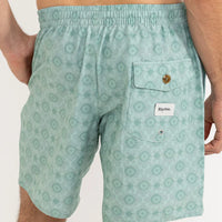 RHYTHM TILE BEACH SHORT - SEA FOAM