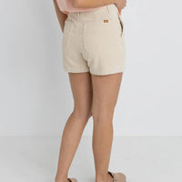 RHYTHM WOMENS FATIGUE CORDUROY SHORT