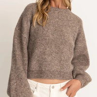 RHYTHM WOMENS QUINN KNIT JUMPER - OATMEAL