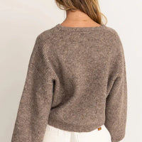 RHYTHM WOMENS QUINN KNIT JUMPER - OATMEAL