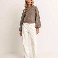 RHYTHM WOMENS QUINN KNIT JUMPER - OATMEAL