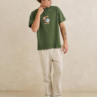 RHYTHM STARFISH VINTAGE SHORT SLEEVED SHIRT - DILL