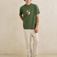 RHYTHM STARFISH VINTAGE SHORT SLEEVED SHIRT - DILL