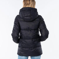RIP CURL WOMENS ANTI-SERIES INSULATED PUFFER JACKET - BLACK