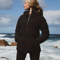 RIP CURL WOMENS ANTI-SERIES INSULATED PUFFER JACKET - BLACK