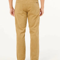 RIP CURL CLASSIC SURF CORD PANT - DARK KHAKI