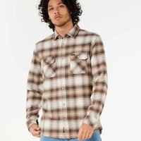 RIP CURL COUNT FLANNEL SHIRT - COFFEE