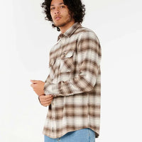 RIP CURL COUNT FLANNEL SHIRT - COFFEE