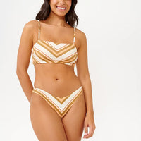 RIP CURL CATALINA STRIPE HIGH CHEEKY