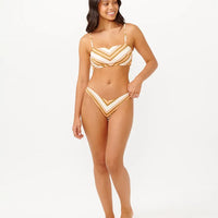 RIP CURL CATALINA STRIPE HIGH CHEEKY