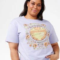 RIP CURL CELESTIAL SEARCH RELAXED TEE - LILAC