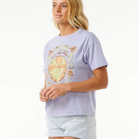 RIP CURL CELESTIAL SEARCH RELAXED TEE - LILAC