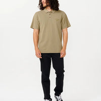 RIP CURL FADE OUT EMBROID POLO SHIRT - WASHED MOSS