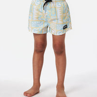 RIP CURL BOYS SURF GEO VOLLEY BOARDSHORTS - STRAW