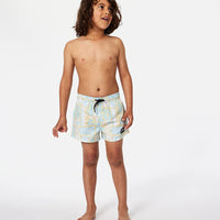 RIP CURL BOYS SURF GEO VOLLEY BOARDSHORTS - STRAW