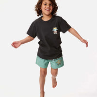 RIP CURL ICONS OF SHRED TEE-BOY - WASHED BLACK